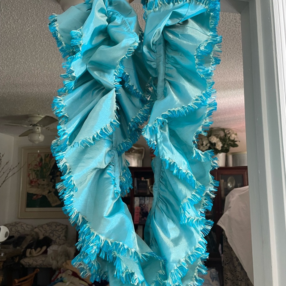 Fornasetti Blue Cascading scarf